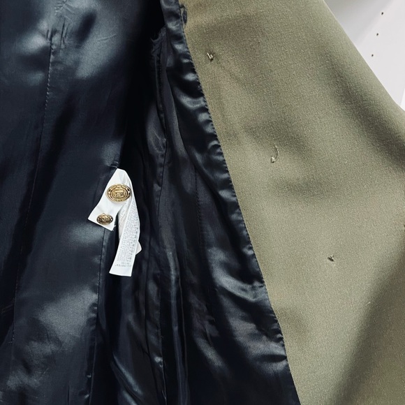 Zara Olive Green Blazer with Gold Buttons - Picture 5 of 7